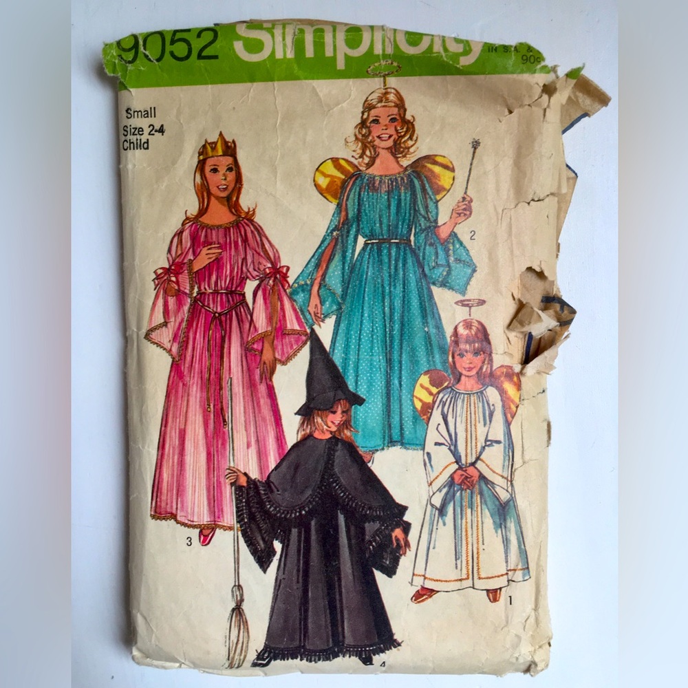 Angle/ Fairy costume Simplicity Sewing Pattern 9052 Girl's dress up